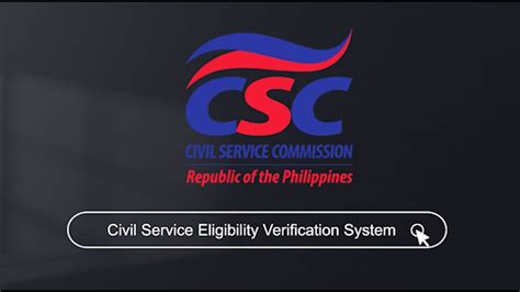 civil service eligibility verification system|csevs.csc.gov.ph.